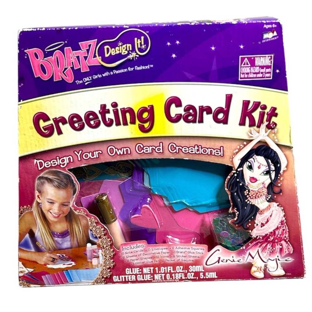 BRATZ Genie Magic Greeting Card Kit 2006 Vintage Early 2000’s nostalgia!